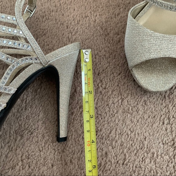 Caparros Nude Glimmer Pumps with Rhinestones - Picture 9 of 10